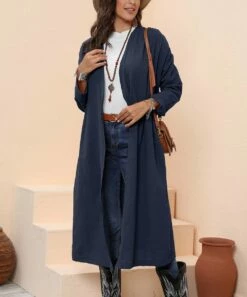Discount 🛒 CELLABIE Navy Belted Pocket Duster - 👩 Women 😀 10 Discount 🛒 CELLABIE Navy Belted Pocket Duster - 👩 Women 😀 -CELLABIE shop zu101001204 alt 3 tm1635788446