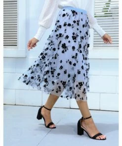 Discount ๐คฉ CELLABIE Blue-Gray Black Floral Tulle-Overlay A-Line ๐ Skirt - ๐ฉ Women ๐ฏ 10 Discount ๐คฉ CELLABIE Blue-Gray Black Floral Tulle-Overlay A-Line ๐ Skirt - ๐ฉ Women ๐ฏ -CELLABIE shop zu101394361 alt 3 tm1661532153