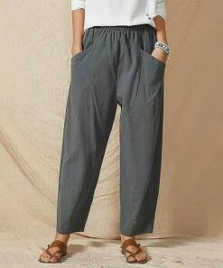 Brand new 🎁 CELLABIE Gray Pocket-Accent Wide-Leg Pants - 👩 Women 🧨