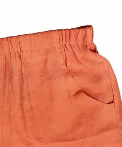 Best deal 👏 CELLABIE Orange Ruffle-Hem Pocket Shorts - 👩 Women ⌛ -CELLABIE shop zu104161074 alt 2 tm1648817351