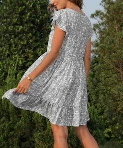 Cheapest โ๏ธ CELLABIE Gray Floral Button-Front V-Neck ๐ Dress - ๐ฉ Women ๐ 8 Cheapest โ๏ธ CELLABIE Gray Floral Button-Front V-Neck ๐ Dress - ๐ฉ Women ๐ -CELLABIE shop zu104163804 alt 2 tm1647368825