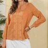 Best Pirce โค๏ธ CELLABIE Orange Embroidered Long-Sleeve V-Neck Top - ๐ฉ Women ๐ 1 Best Pirce โค๏ธ CELLABIE Orange Embroidered Long-Sleeve V-Neck Top - ๐ฉ Women ๐ -CELLABIE shop zu104195922 main tm1648817351