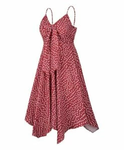 Best reviews of ⭐ CELLABIE Red & White Polka Dot Sleeveless Handkerchief 👗 Dress - 👩 Women 🎁 -CELLABIE shop zu104457542 alt 2 tm1648149946
