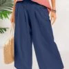 Best Sale 🔔 CELLABIE Navy Wide-Leg Capri Pants - 👩 Women 🌟 1 Best Sale 🔔 CELLABIE Navy Wide-Leg Capri Pants - 👩 Women 🌟 -CELLABIE shop zu104975980 main tm1649774855