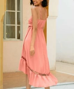Hot Sale ๐ CELLABIE Pink Openwork-Accent Tie-Front Sleeveless Hi-Low ๐ Dress - ๐ฉ Women ๐ 9 Hot Sale ๐ CELLABIE Pink Openwork-Accent Tie-Front Sleeveless Hi-Low ๐ Dress - ๐ฉ Women ๐ -CELLABIE shop zu105070168 alt 2 tm1649950870