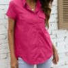 Deals ๐ฏ CELLABIE Rose Red Short-Sleeve Button-Up - ๐ฉ Women ๐ 1 Deals ๐ฏ CELLABIE Rose Red Short-Sleeve Button-Up - ๐ฉ Women ๐ -CELLABIE shop zu105442340 main tm1651165846