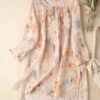 Best reviews of 🔥 CELLABIE Orange Floral Pleated Tunic - 👩 Women For Other 🥰 -CELLABIE shop zu105571448 main tm1651675604