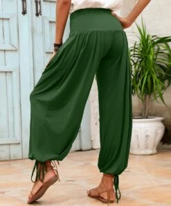 Coupon ๐ CELLABIE Green High-Waist Drawstring-Hem Harem Pants - ๐ฉ Women ๐งจ 8 Coupon ๐ CELLABIE Green High-Waist Drawstring-Hem Harem Pants - ๐ฉ Women ๐งจ -CELLABIE shop zu106017234 alt 2 tm1652901735