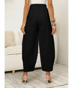 Cheap ✨ CELLABIE Black Pocket Bubble Harem Pants - 👩 Women 😉 -CELLABIE shop zu87560164 alt 2 tm1661532153