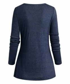 Top 10 ✨ CELLABIE Navy Plaid Contrast Button-Accent Cowl Neck Tunic - 👩 Women 😀 7 Top 10 ✨ CELLABIE Navy Plaid Contrast Button-Accent Cowl Neck Tunic - 👩 Women 😀 -CELLABIE shop zu91499361 alt 2 tm1607611314