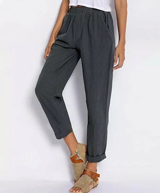 Cheapest ๐ CELLABIE Gray Pocket Cuff-Hem Crop Pants - ๐ฉ Women โจ 3 Cheapest ๐ CELLABIE Gray Pocket Cuff-Hem Crop Pants - ๐ฉ Women โจ