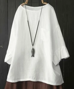 Outlet 💯 CELLABIE White Wide-Sleeve Tunic - 👩 Women 👍