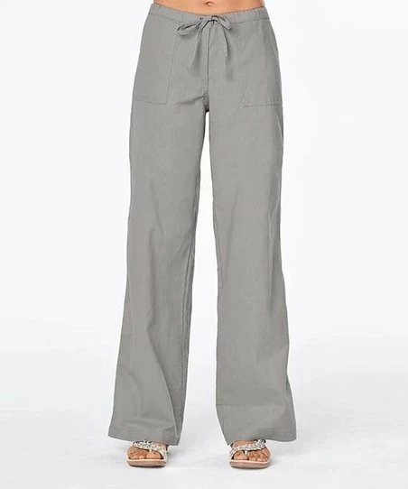 Wholesale ๐ฏ CELLABIE Gray Drawstring-Waist Lounge Pants - ๐ฉ Women โจ 3 Wholesale ๐ฏ CELLABIE Gray Drawstring-Waist Lounge Pants - ๐ฉ Women โจ