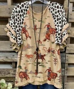 Wholesale ⭐ CELLABIE White & Tank Rodeo Cape-Sleeve Top - 👩 Women 😀