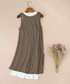 Coupon ๐งจ CELLABIE Khaki & White Pocket Layered Sleeveless ๐ Dress - ๐ฉ Women ๐ 7 Coupon ๐งจ CELLABIE Khaki & White Pocket Layered Sleeveless ๐ Dress - ๐ฉ Women ๐ -CELLABIE shop zu96148172 alt 2 tm1621975595