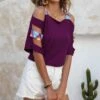Discount ๐ CELLABIE Purple Geometric-Accent Cutout-Sleeve Dolman Top - ๐ฉ Women ๐ 1 Discount ๐ CELLABIE Purple Geometric-Accent Cutout-Sleeve Dolman Top - ๐ฉ Women ๐ -CELLABIE shop zu96394459 main tm1622568230