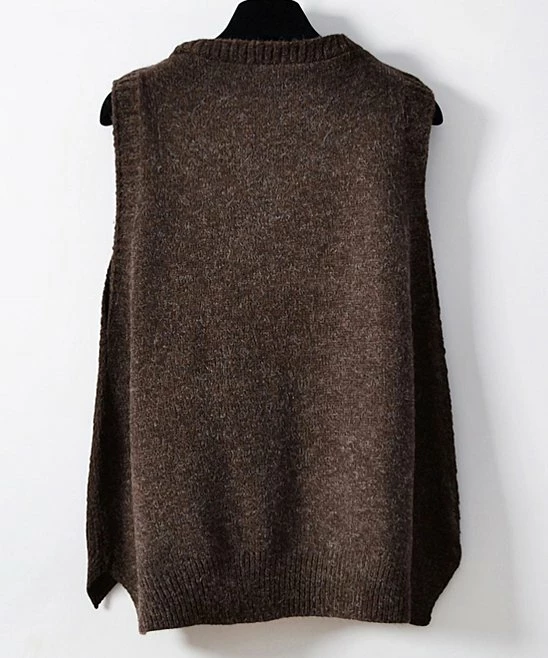 Brand new ⭐ CELLABIE Coffee Pocket V-Neck Hi-Low Sweater Vest - 👩 Women 🥰 6 Brand new ⭐ CELLABIE Coffee Pocket V-Neck Hi-Low Sweater Vest - 👩 Women 🥰 - Image 4