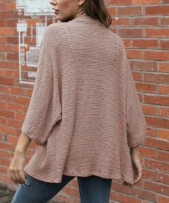 Brand new 😀 CELLABIE Peach Open-Front Cardigan - 👩 Women 🥰 -CELLABIE shop zu98089700 alt 3 tm1627410117