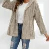 Best reviews of 😍 CELLABIE Khaki Fuzzy Hooded Cardigan - 👩 Women 🔥 -CELLABIE shop zu98632085 main tm1628869525