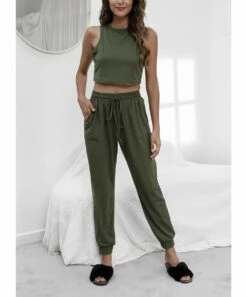 Outlet 🎁 CELLABIE Army Green Duster Set - 👩 Women 🧨 -CELLABIE shop zu98641058 alt 2 tm1628869119