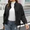 Hot Sale โ CELLABIE Black Pocket Button-Front Jacket - ๐ฉ Women ๐ 1 Hot Sale โ CELLABIE Black Pocket Button-Front Jacket - ๐ฉ Women ๐ -CELLABIE shop zu99566316 main tm1631655643