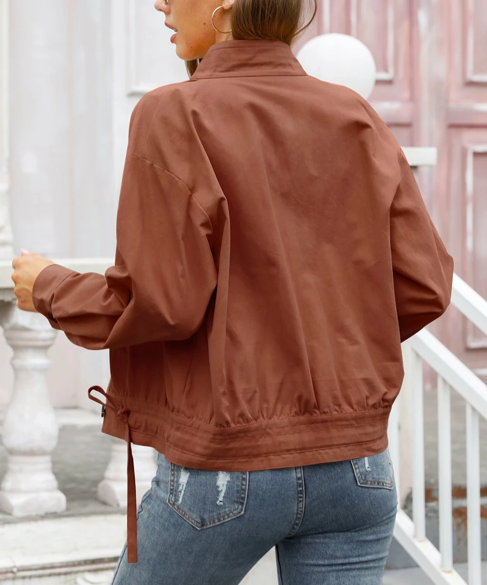 Best Sale ๐ฏ CELLABIE Brown Pocket Button-Front Jacket - ๐ฉ Women ๐ 7 Best Sale ๐ฏ CELLABIE Brown Pocket Button-Front Jacket - ๐ฉ Women ๐ - Image 5