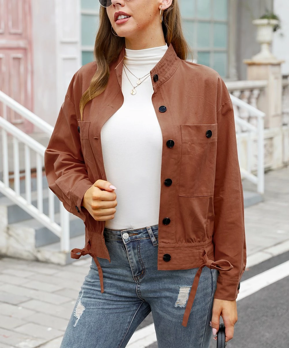 Best Sale ๐ฏ CELLABIE Brown Pocket Button-Front Jacket - ๐ฉ Women ๐ 3 Best Sale ๐ฏ CELLABIE Brown Pocket Button-Front Jacket - ๐ฉ Women ๐
